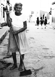 Sweep Lady and the Schoolgirls, Havana, Cuba, 2018.jpg