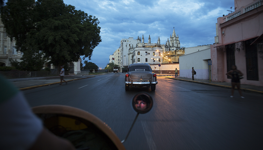 Taxi at Dusk, Havana, Cuba, 2018.jpg