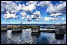 Old Breakers and a Ship, Bornholm Island, Denmark, 2016.jpg