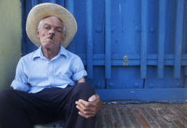 Straw Hat and Cigar and Blue , Havana, Cuba, 2018.jpg