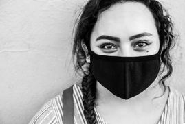 Covid Safe Lady, Santa Paula, CA, 2020.jpg